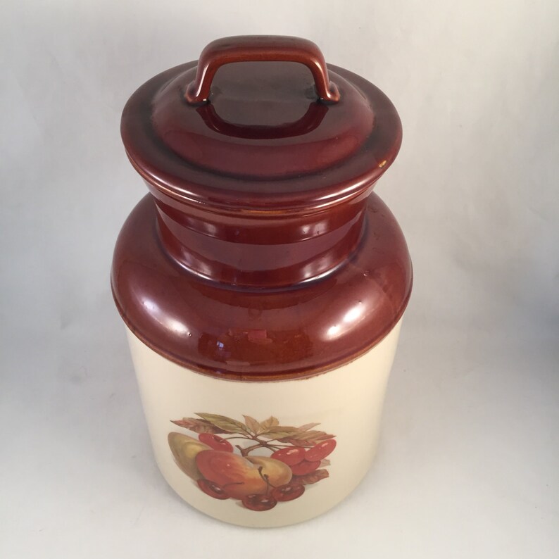 Extra Large Mccoy Cookie Jar Milk Can Shaped Crock Two Tone Etsy
