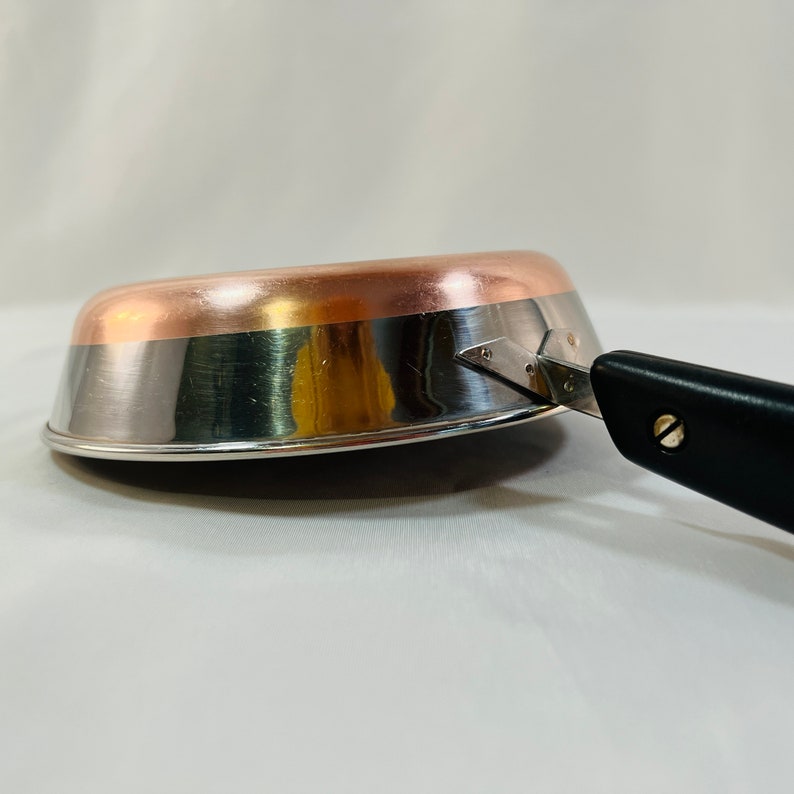 6 Copper Bottoms Revere Ware Fry Pan Copper Clad Revere Etsy