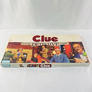 1986 Vintage Clue Board Game Complete by Parker Brothers, Ages 8-Adult, 3-6 Players, Classic Detective Game, Hours of Family Fun Game Night
