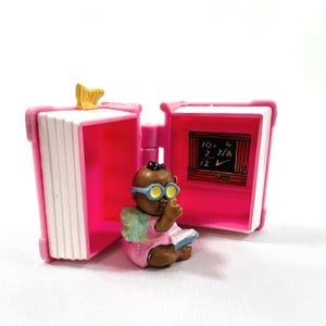 1990&#39;s Mimi and The Goo Goo&#39;s Lil Dip and His Book Complete, Bluebird Toys Inc. Collectible Mimi Goo Goo&#39;s Set, Good Used Condition