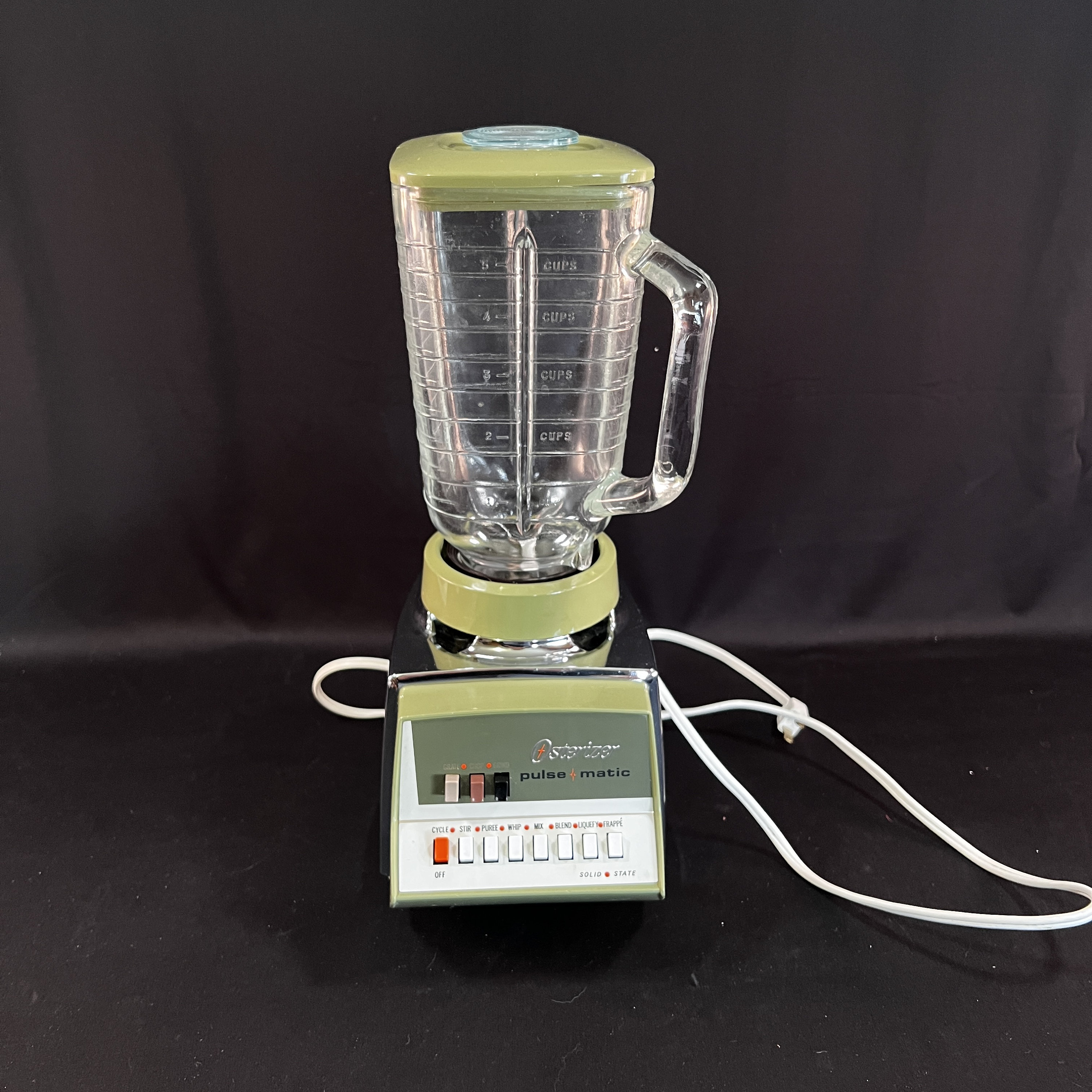 Osterizer Chrome Pulse Matic 7 Speed Blender, Great Condition
