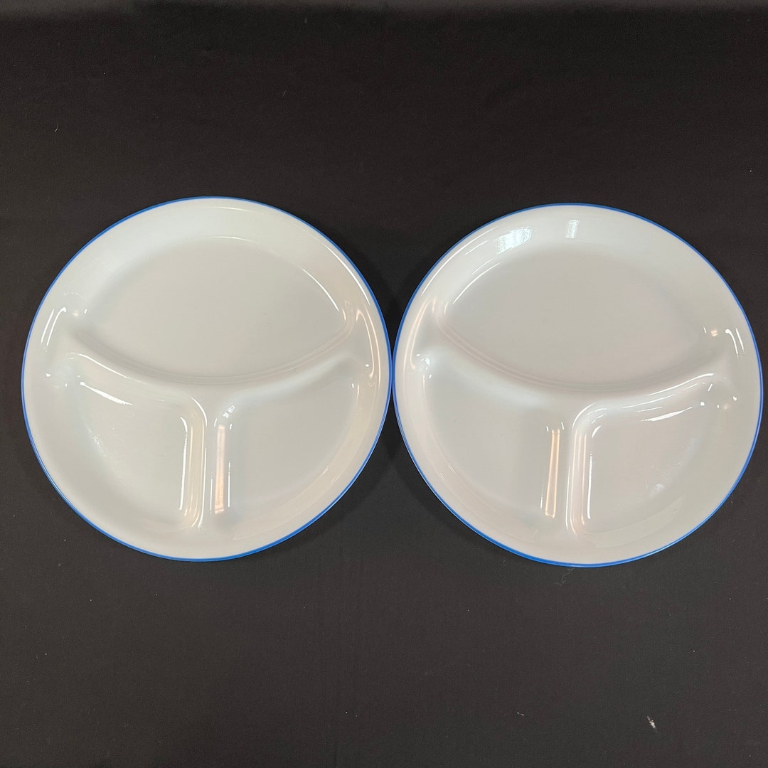 Set of 2 Corelle Divided 101/4 Dinner Plates Vintage Etsy
