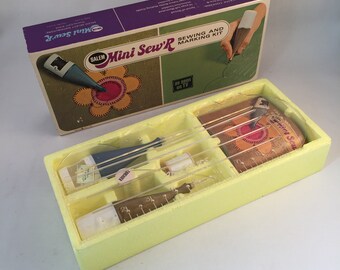 Vintage Mini Sew'R Sewing and Marking Kit by Salem, As Seen on TV, Complete Set in Original Box Looks Unused, Retro /Sewing, Made in USA