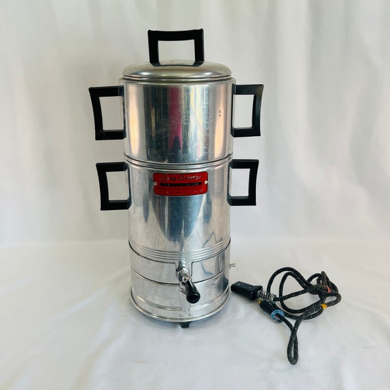 Vintage Empire Aluminum Electric Coffee Pot/percolator/drip Coffee