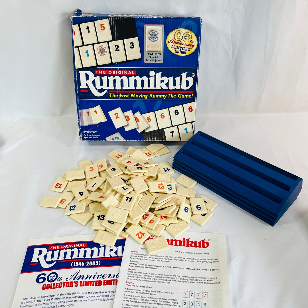 1997 Anniversary Edition RUMMIKUB the Fast Moving Rummy Tile Etsy