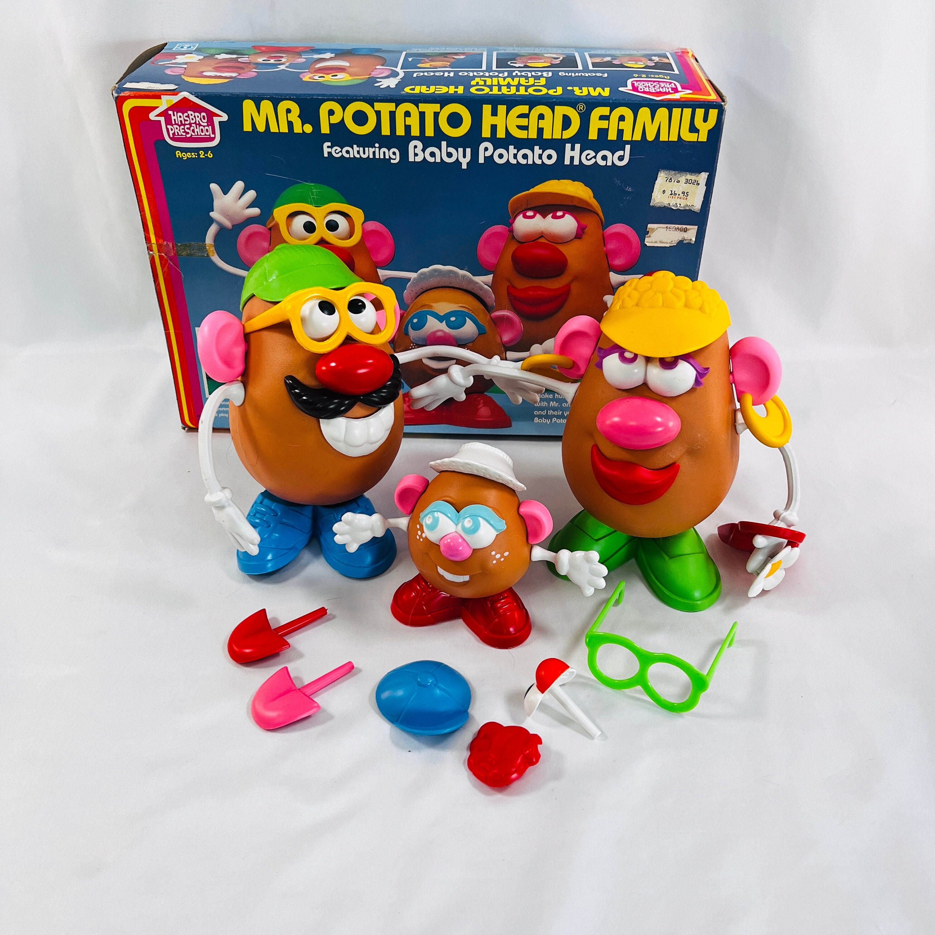 Mr Potato Head Lot 5 Bodies 65 Mixed Parts Accessories Hats