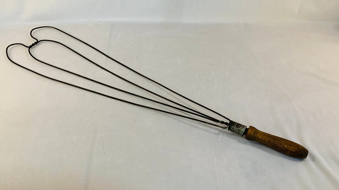 Antique Wire Rug Beater With Wood Handle Great Rustic Etsy