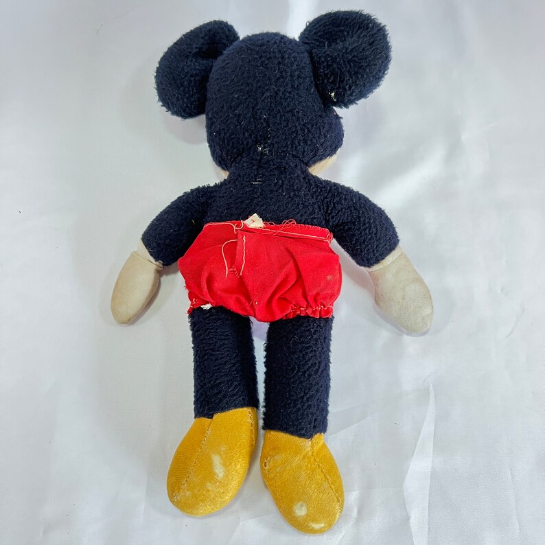 Vintage Knickerbocker Walt Disney Mickey Mouse Stuffed Animal/Doll, Very Rustic Old Mickey Mouse, Great Collectors Item, Not Sure of Age bild 4