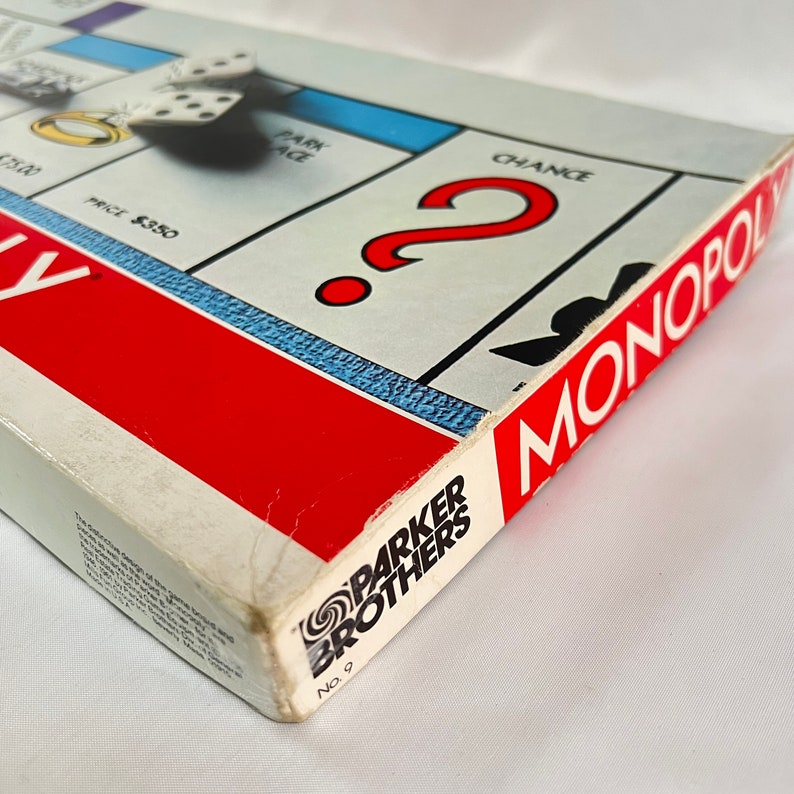 1974 Vintage Monopoly Board Game by Parker Brothers, Property Trading ...