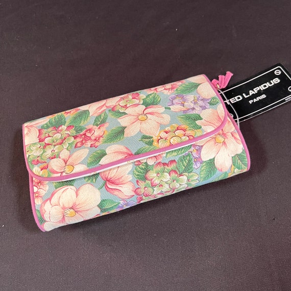 New/Vintage Ted Lapidus Paris Clutch/Wallet/Makeu… - image 1