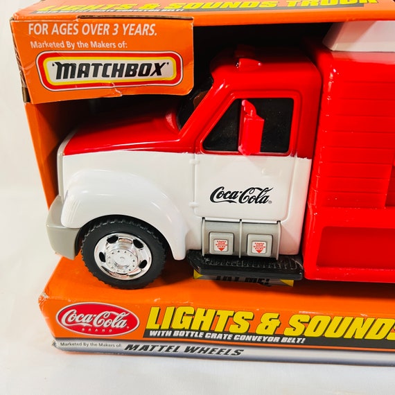 2000 Coca Cola Matchbox Lights and Sounds Truck in Original