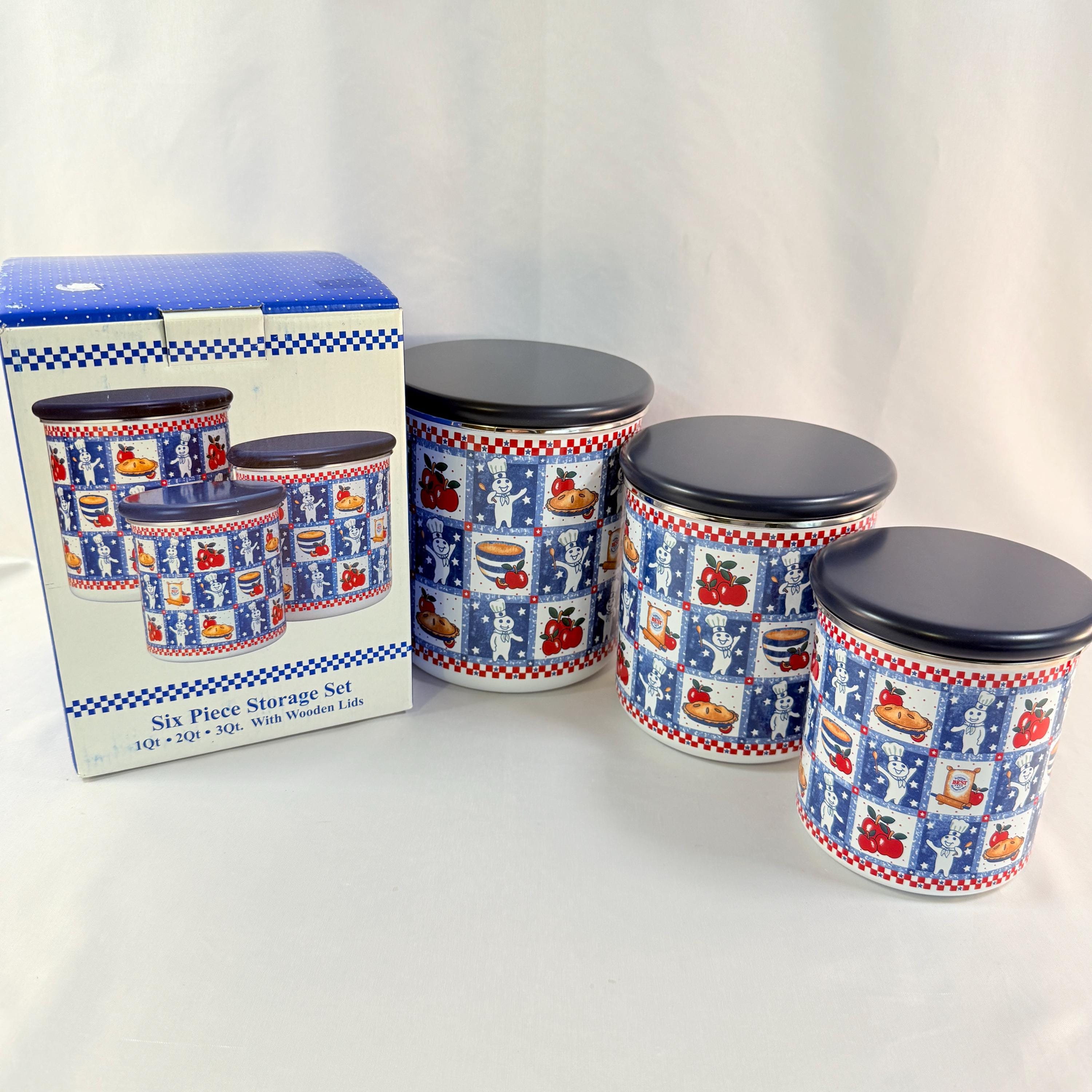 Pillsbury Doughboy Canister Set - Etsy