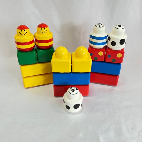 Kælder Indtil barrikade Lego Duplo Primo Round Baby Rattles and Stackable Blocks - Etsy