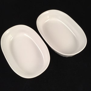 Set of French White Corning Ware Dishes, F-15-B, Great Condition, No Chips or Cracks, Very Clean image 5