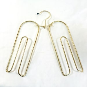 Unique Double Side Belt Hanger, Top is a hanger with 2 Slots for Hanging Belts, Space Saver Belt Hanger