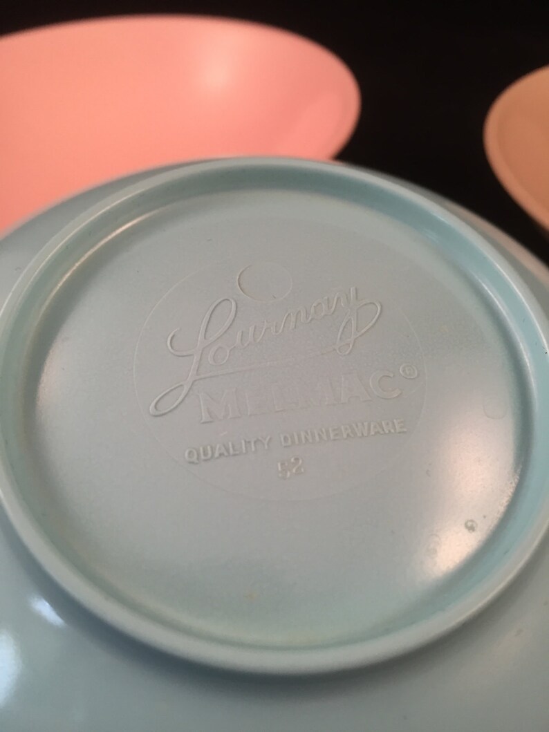 Set of 3 Melmac Lournay 5 Bowls Condiments Nuts Dessert Candy Pastel Colors