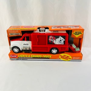 2000 Coca Cola Matchbox Lights and Sounds Truck in Original Box by the Makers of Mattel Wheels, Dated 2000