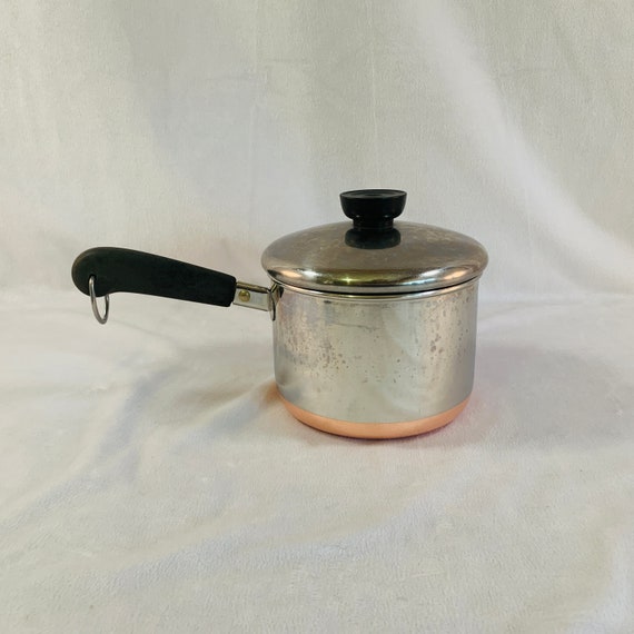 11/285 Quart Copper Bottoms Revere Ware Saucepan With Lid Etsy