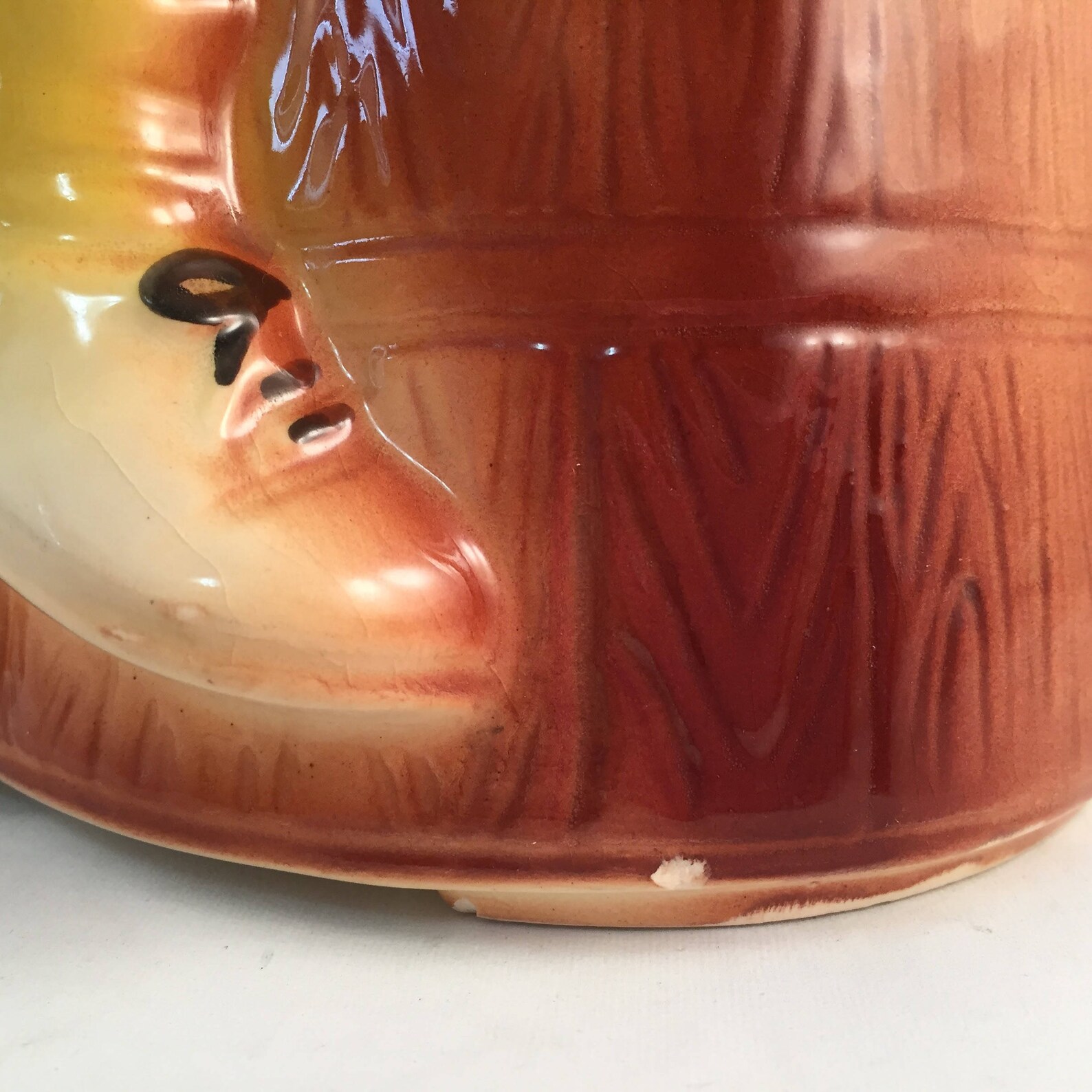 American Bisque Churn Boy Cookie Jar Boy Churning Butter Etsy