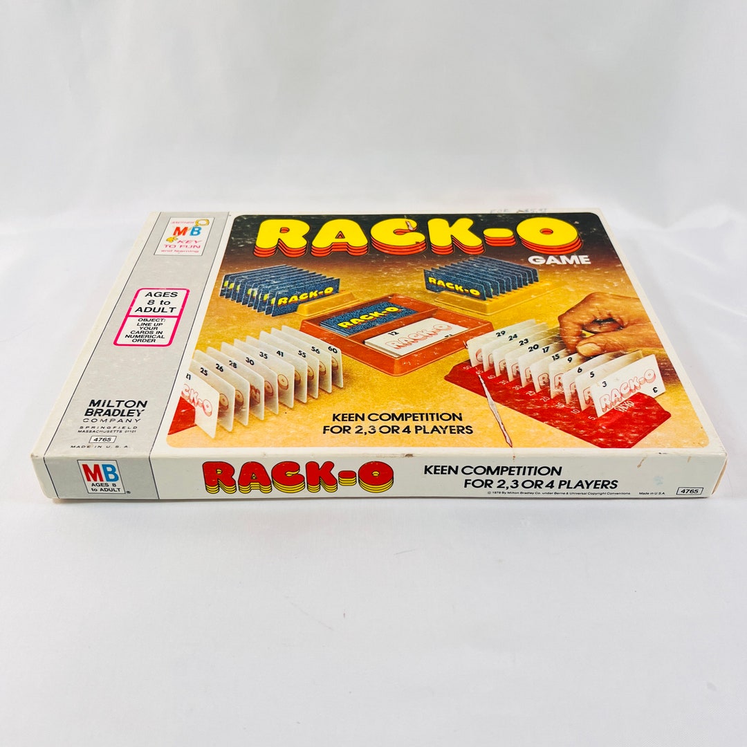 1978 Rack O Card Game, Complete With Instructions in Lid, Racks, Cards ...
