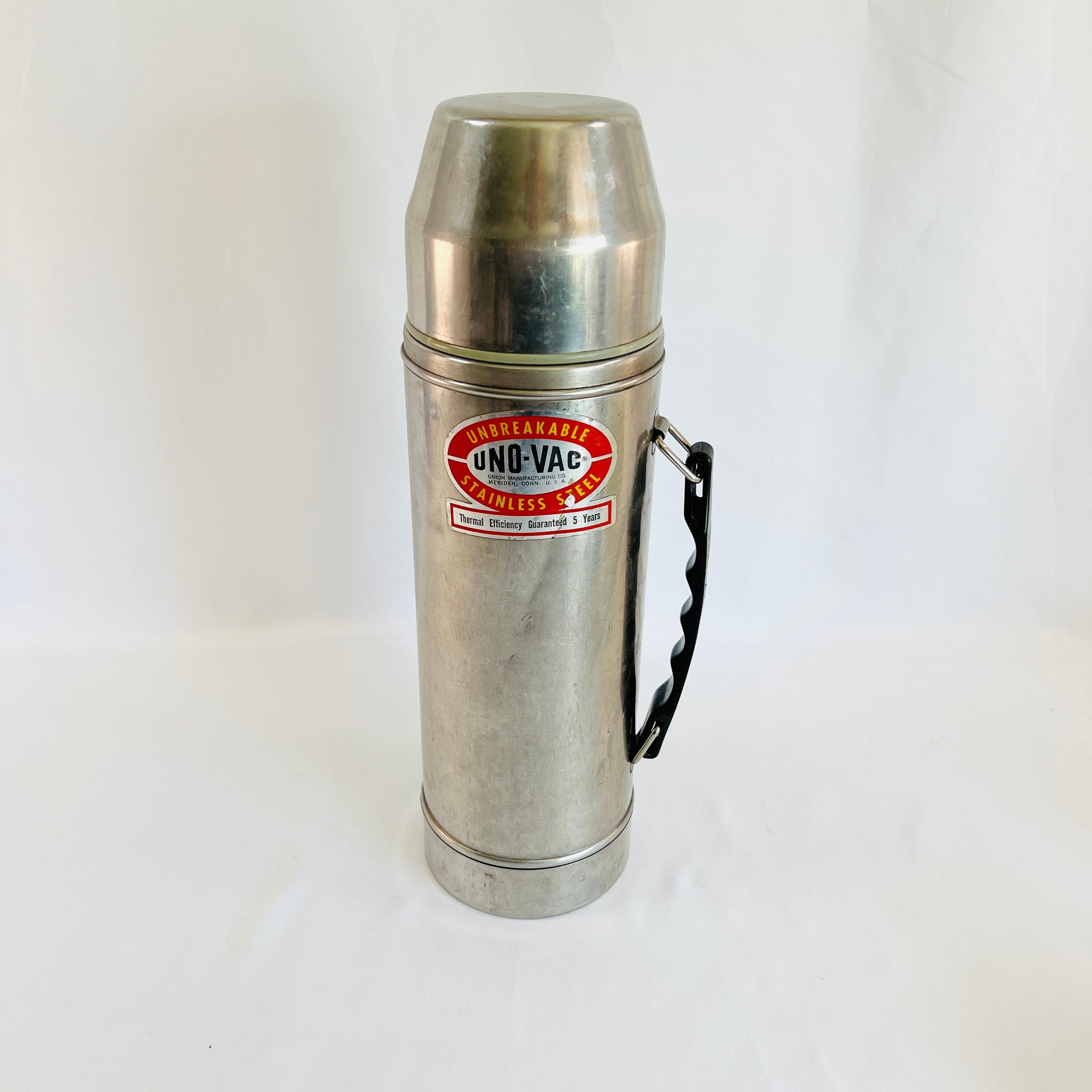Vintage 20 oz UNO-VAC Stainless Steel Wide Mouth Thermos