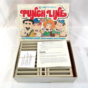 1978 Punch Line by Parker Brothers, Game Never Used, The Word Game That Makes You Laugh, No. 106, Inside Contents Never Used See Photo&#39;s