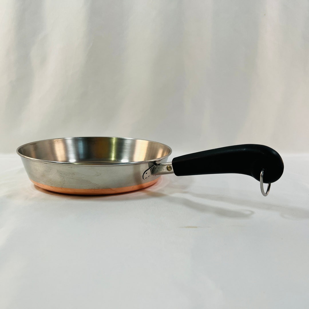 9 Copper Bottoms Revere Ware Fry Pan Copper Clad Revere Etsy