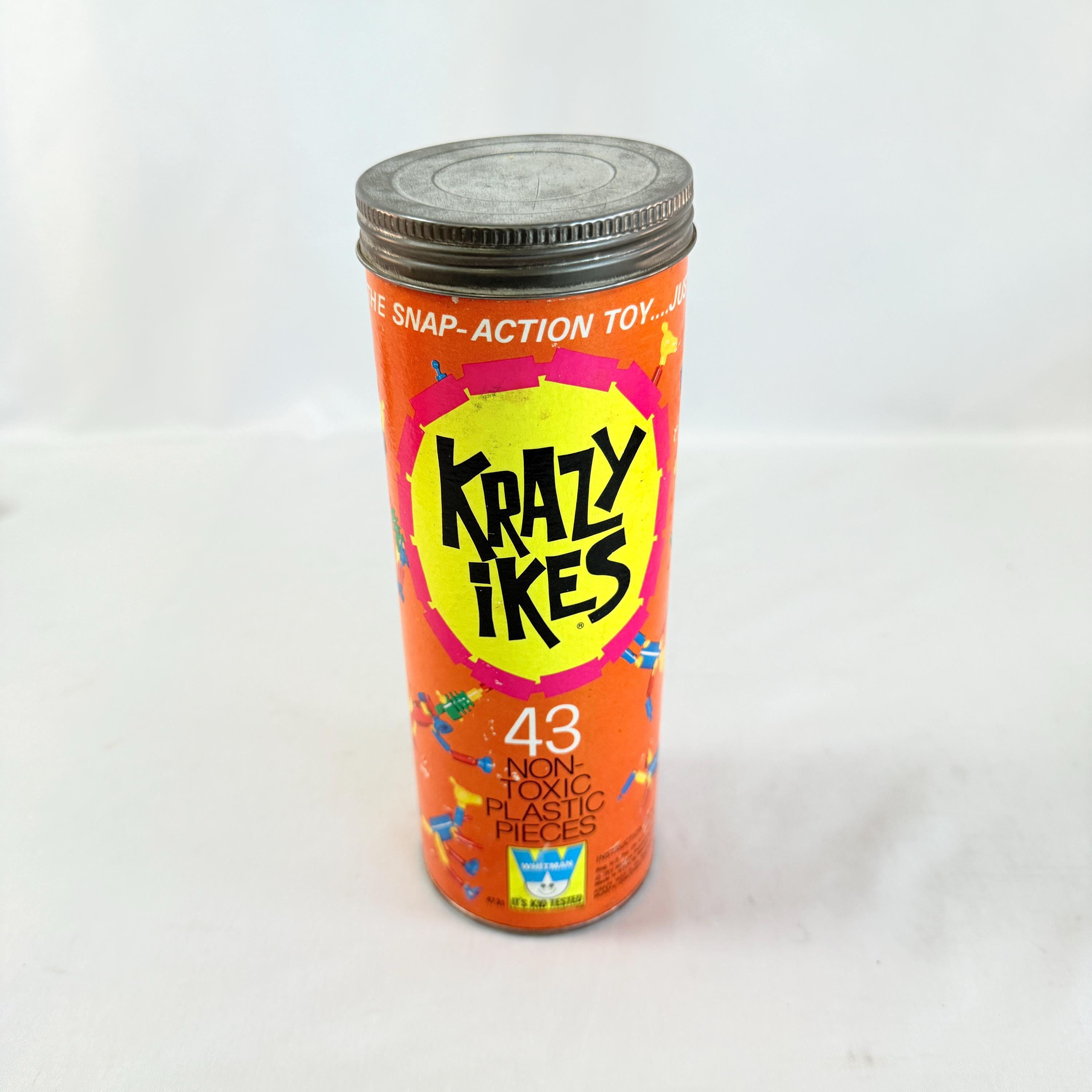 1969 Krazy Ikes Snap Action Toy in Original Container With 46