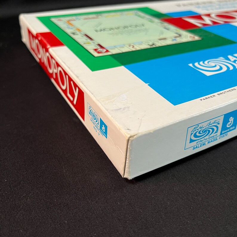 1961 Monopoly Board Game by Parker Brothers, Property Trading Game ...