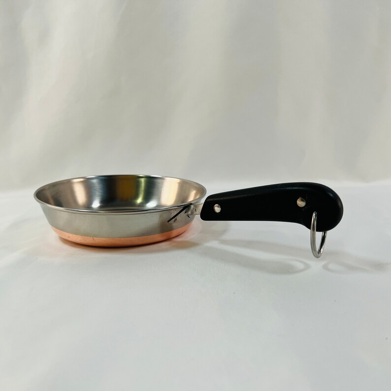 6 Copper Bottoms Revere Ware Fry Pan Copper Clad Revere Etsy