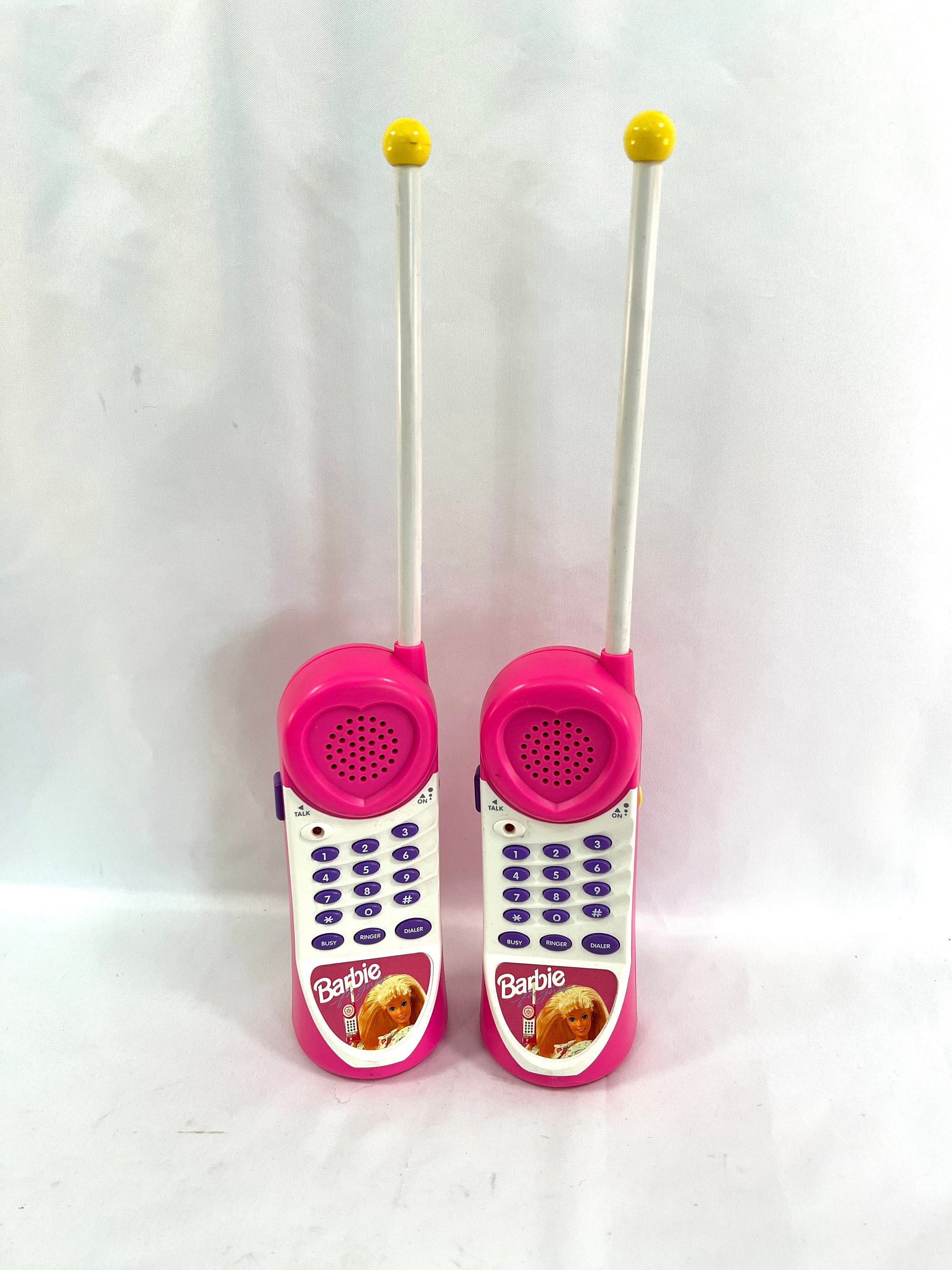 1996 Barbie Walkie Talkies, Many Features, In Working Order, Very Clean,  Vintage by Mattel, Takes 9V Batteries Not Included