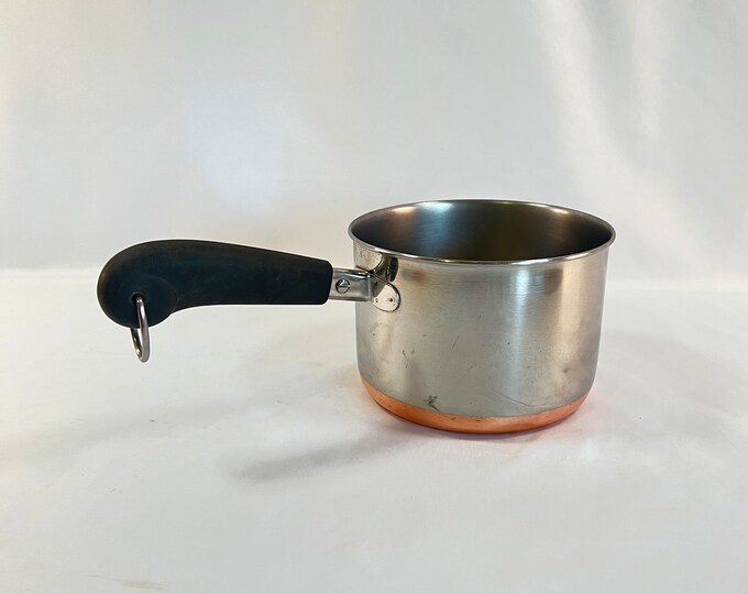 11/2 Quart Copper Bottoms Revere Ware 11/2 Quart 85 Saucepan, Made in