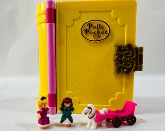 1990's Polly Pocket Sparkling Princess Palace 100% Complete, Vintage Polly Pocket Book, All Pieces Included