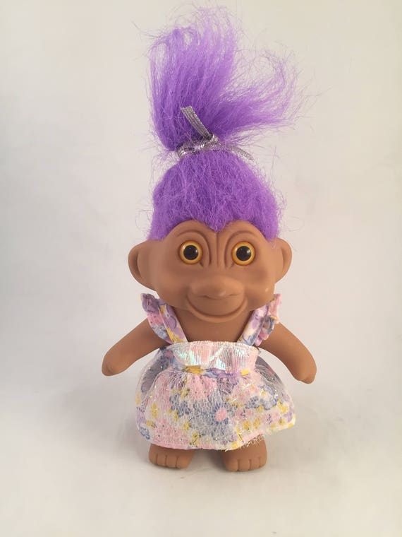 purple troll doll