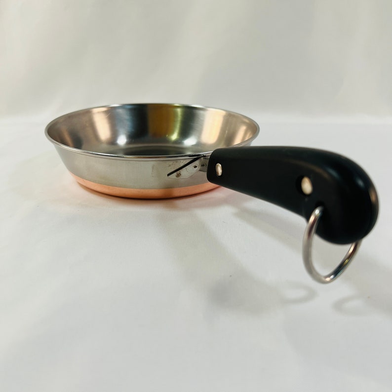6 Copper Bottoms Revere Ware Fry Pan Copper Clad Revere Etsy