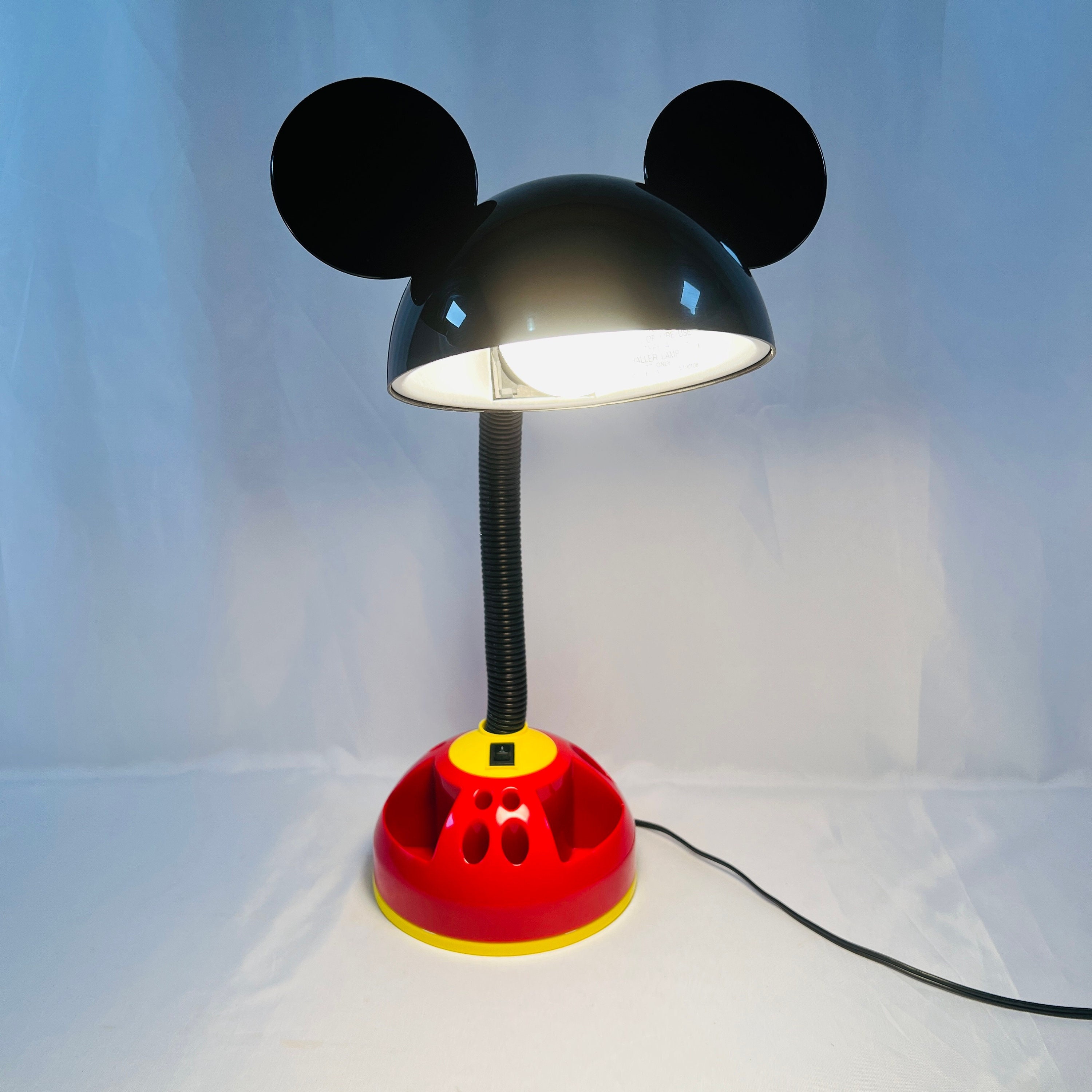 Vintage Mickey Mouse Lamp With Rotating Base That Holds - Etsy