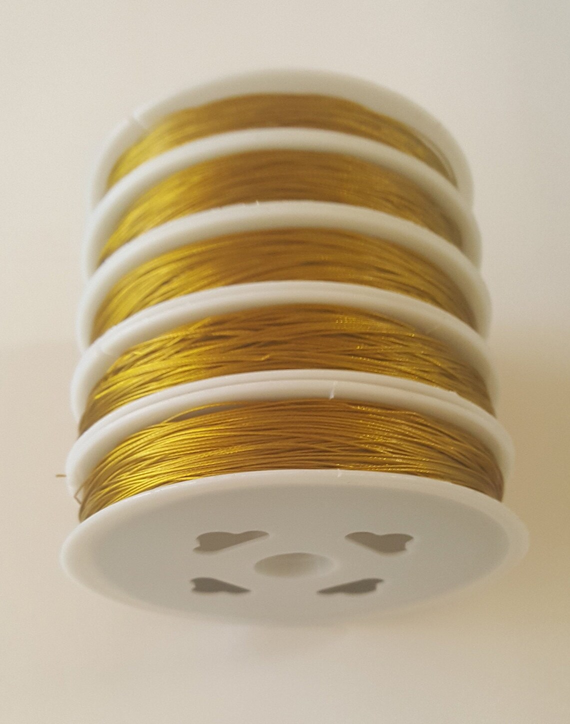 Tiger Tail Wire Gold 0.45 Mm Thick 50m/roll Beading Wire Etsy