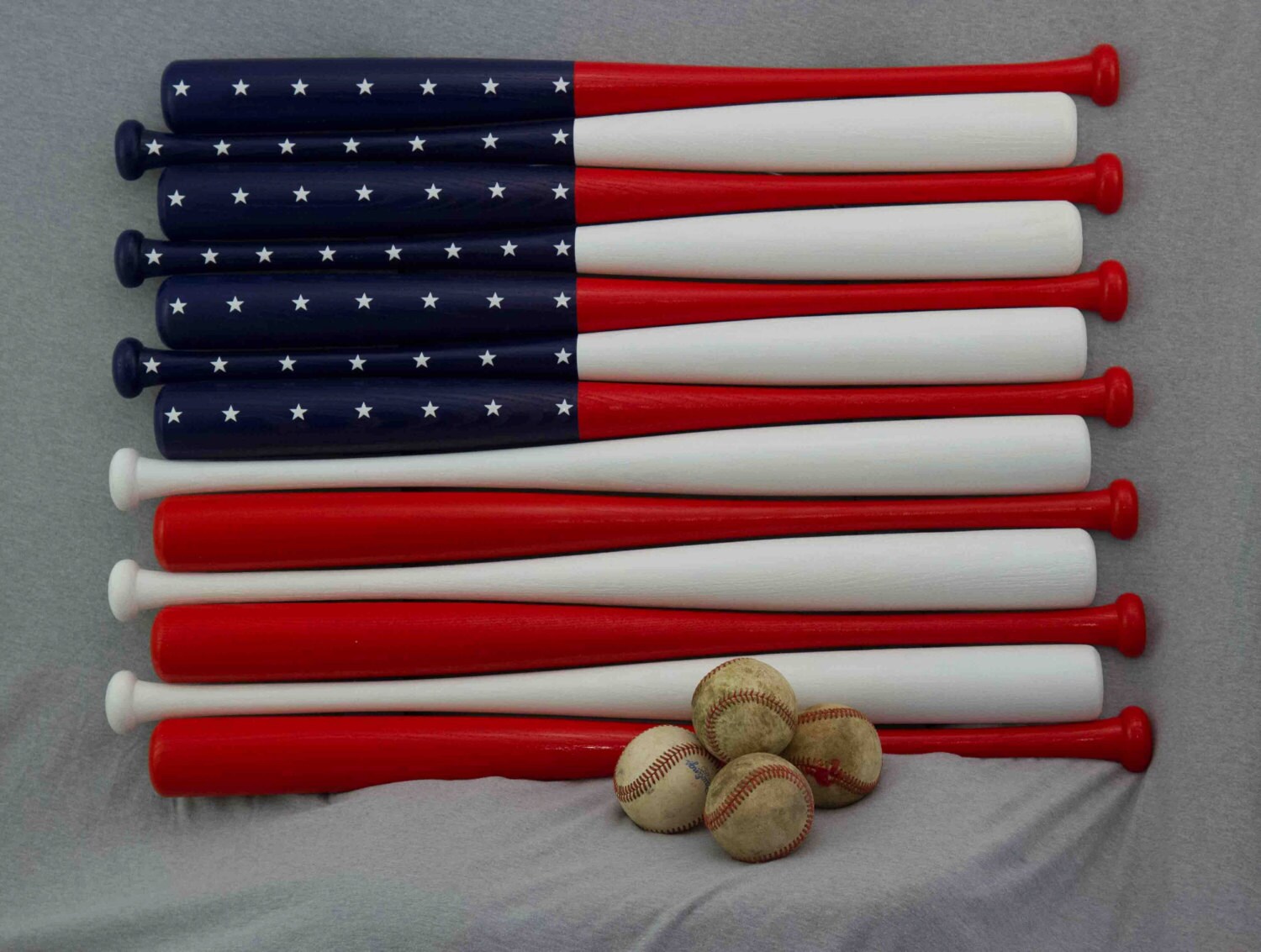 Baseball Bat Flag Made With 30 Inch Baseball Bats. Etsy