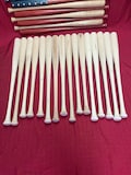 Unfinished wood baseball bat. Blemished bats. Choose size