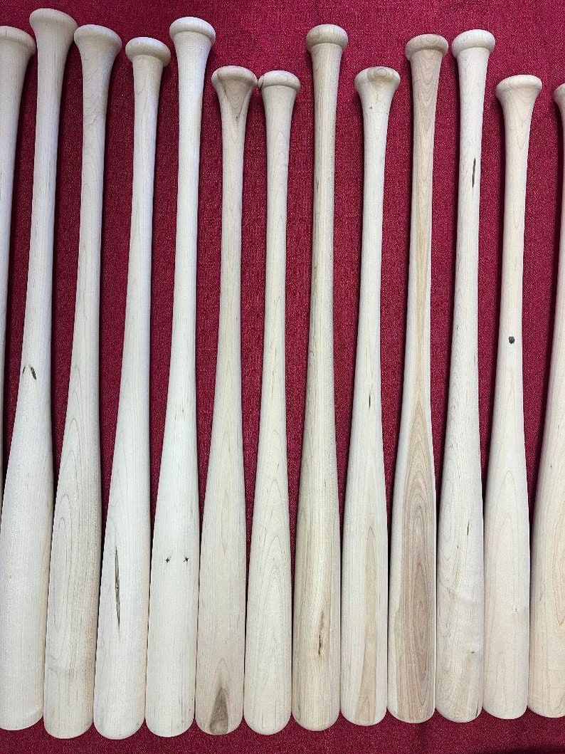 16 Unfinished Wood Baseball Bats. Blemished Bats. Choose Size - Etsy