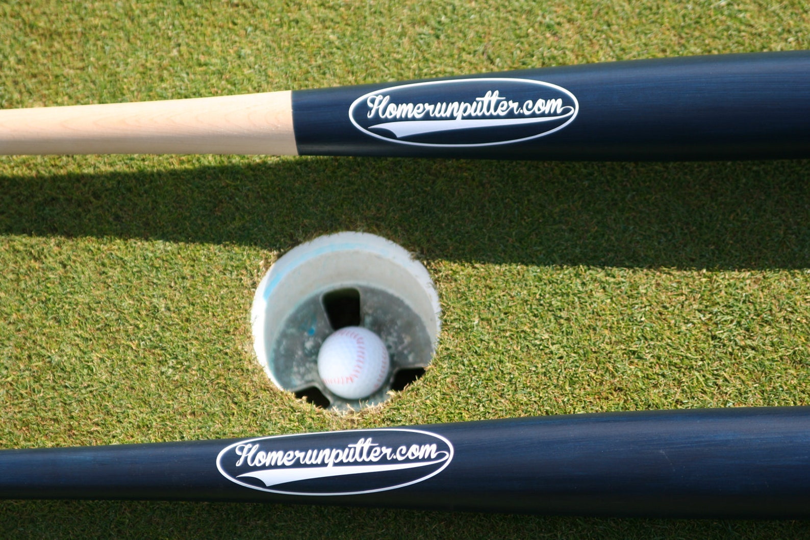 Wood Baseball Bat Golf Putter Left Handed Etsy