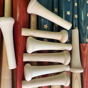 20 wooden baseball bat handles
