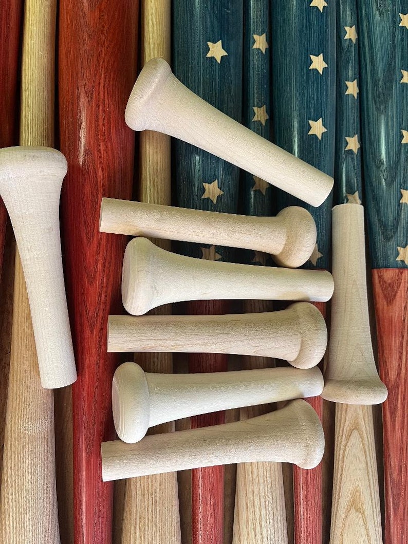 5 Wooden Baseball Bat Handles Etsy