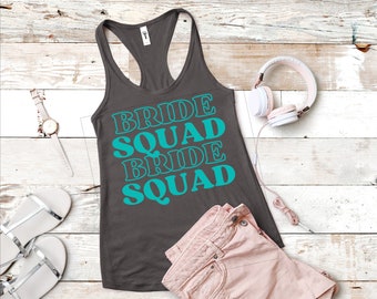 Bride Squad Tank Top, Bachelorette Party Tank Top, Bridesmaid Tee, Bridesmaid Proposal Gift, Bachelorette Tank Top, Bride TankTop, Tribe,