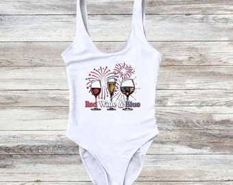 4th of July Swimsuit, Memorial Day, Independence Day, America Swimsuit, Party in the USA Swimsuit, USA Swimsuit, Patriotic,