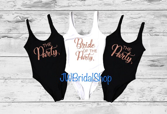 wedding party bathing suits