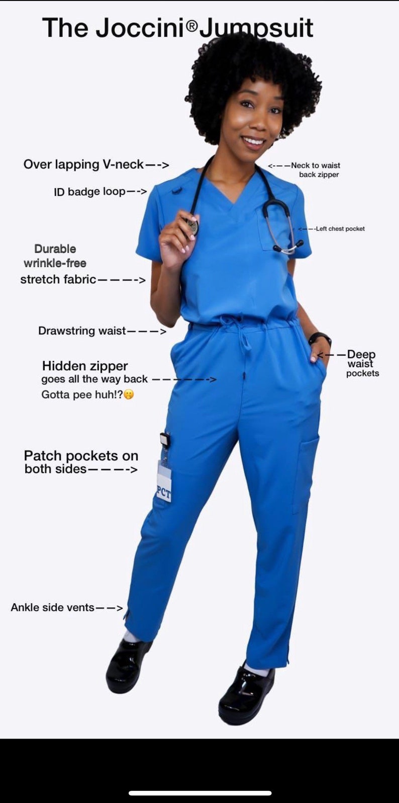 the scrub suit jumpsuit