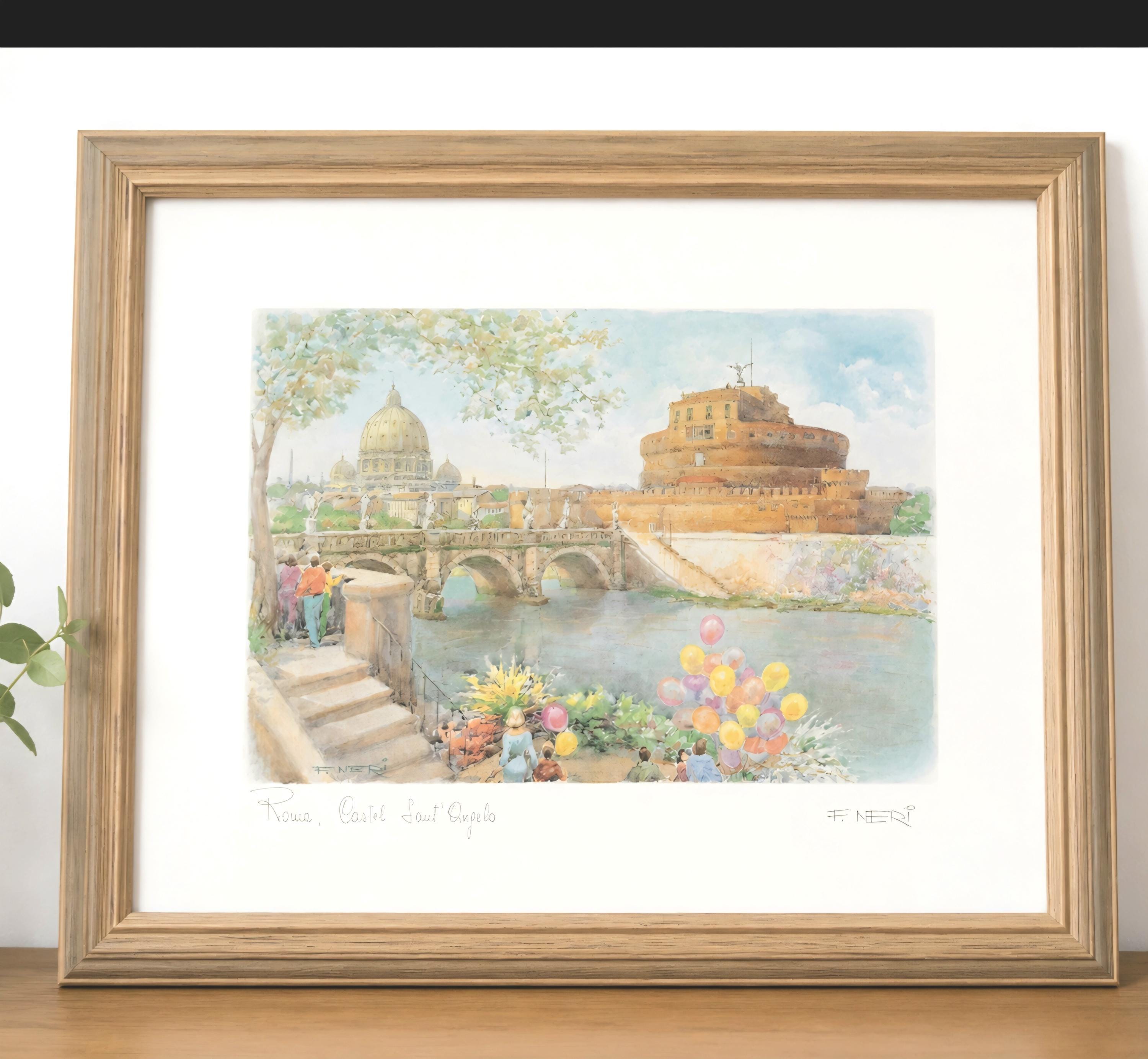 F Neri Watercolor - Etsy Australia