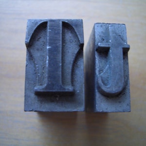 Tt - &#39;T&#39; MONOGRAM - JUMBO Sized Letterpress Initials - Collectable