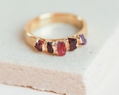 raw ruby ring july birthstone ring rough garnet ring natural spinel ring january birthstone ring ruby crystal ring mineral ring